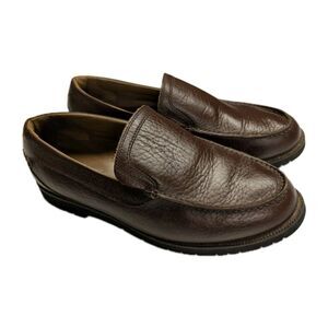 H.S. Trask Shoes Men's 10.5 W Leather Gallatin ES Slip On Loafer Brown H7503-204